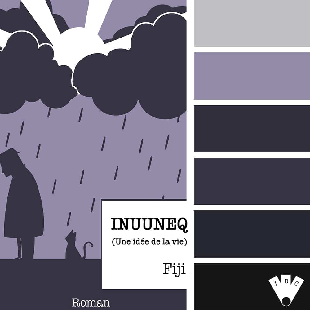 Color palette du livre "INUUNEQ (Une idée de la vie)" de l'auteur auto-édité Fiji