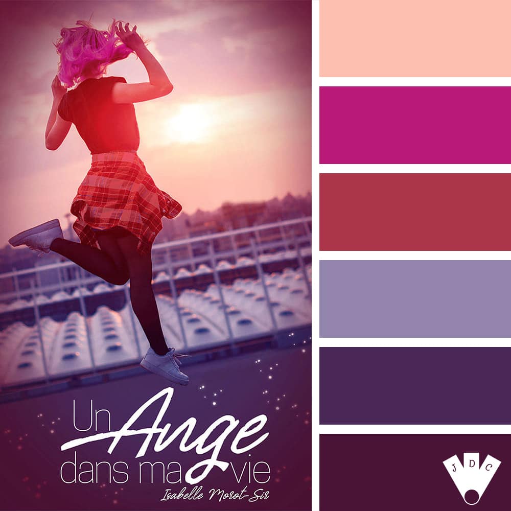 Color palette du livre "Un ange dans ma vie" de l'auteure auto-édité Isabelle Morot-Sir