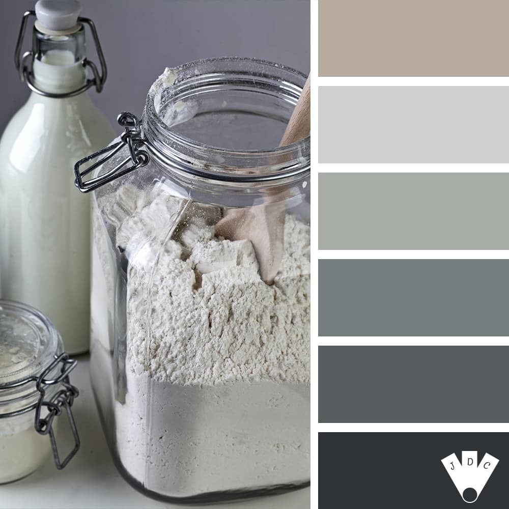 Color palette de farine. Une denrée rare en cette période de confinement