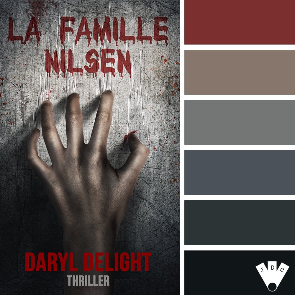 Color palette du livre "La famille Nilsen" de l'auteur auto-édité Daryl Delight