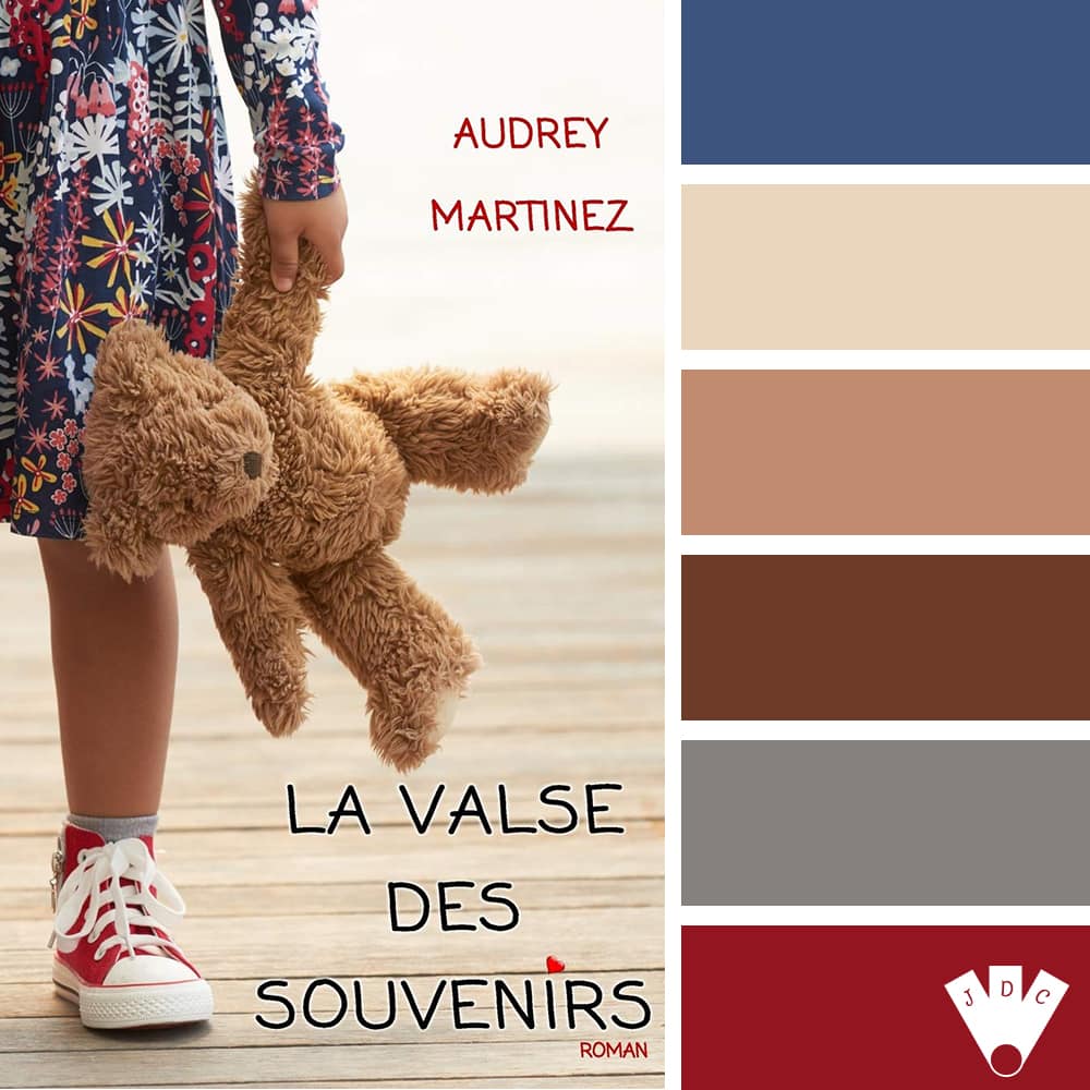 Color palette du livre "La valse des souvenirs" de l'auteure auto-édité Audrey Martinez