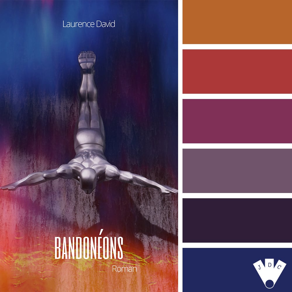 Color palette du livre "Bandonéons" de l'auteure Laurence David