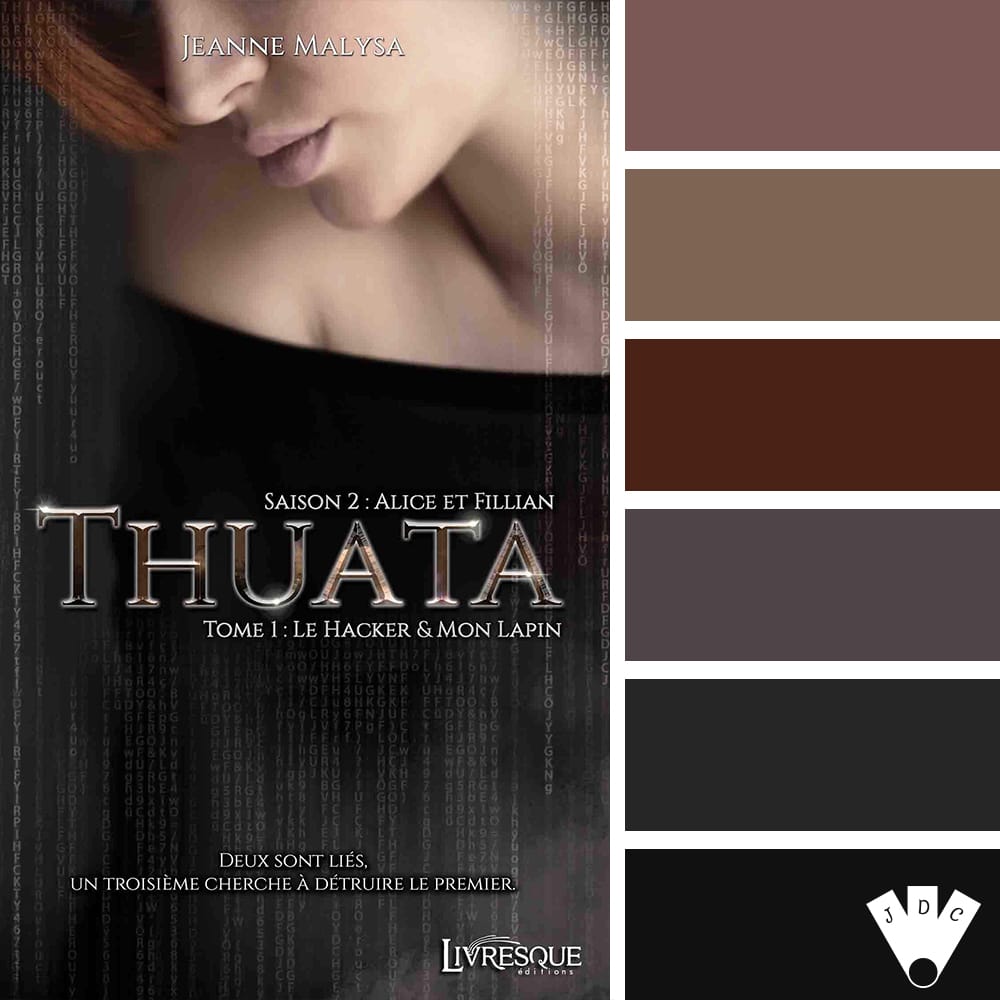 Color palette du livre "Thuata Saison 2 Tome 1" de l'auteure Jeanne Malysa