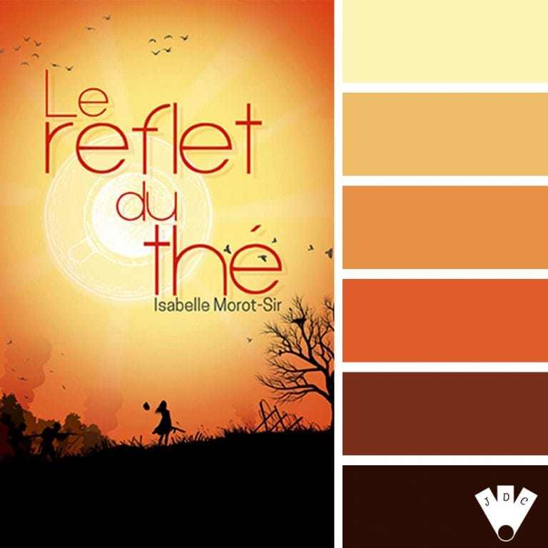 Color palette du livre "Le reflet du thé" d'Isabelle Morot-Sir