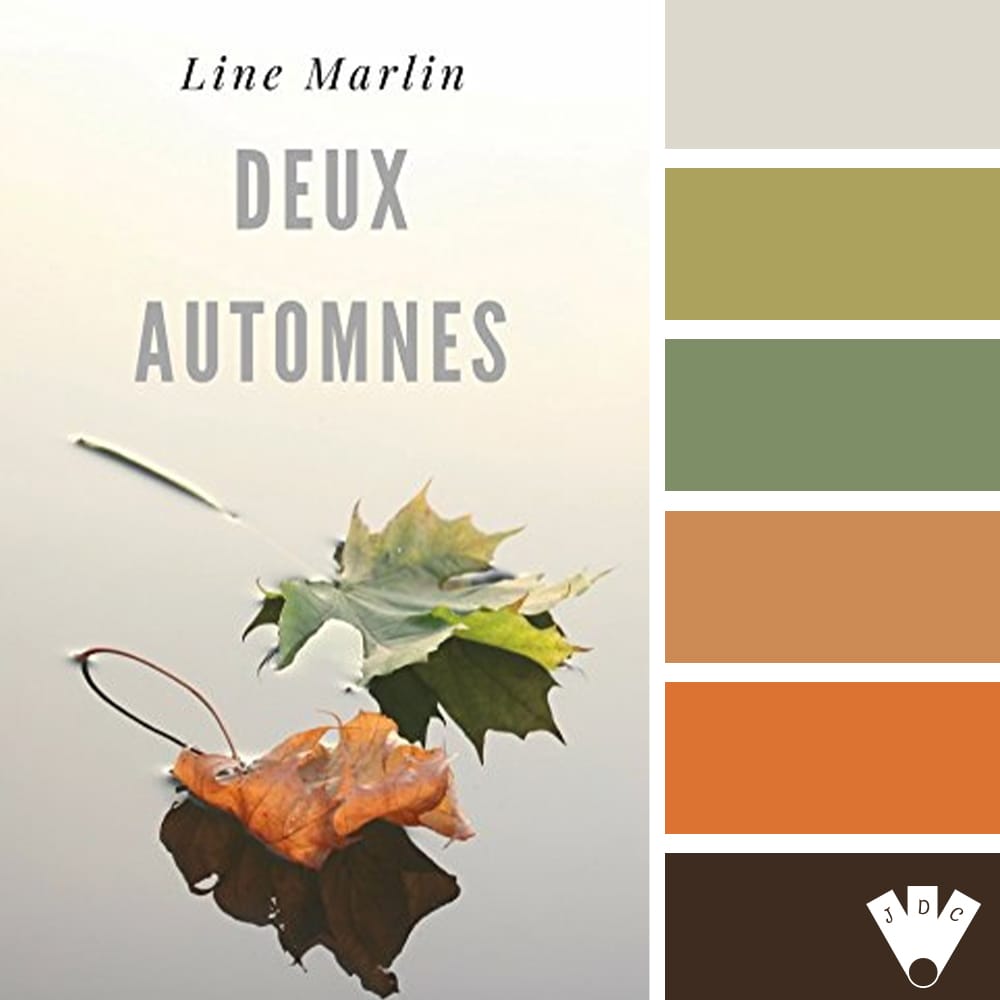 Color palette du livre "Deux automnes" de l'auteure Line Marlin