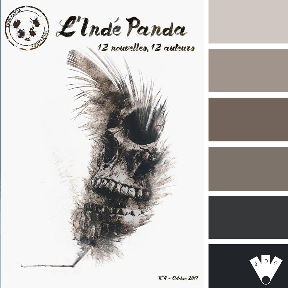 Color palette du magazine l'Indé Panda n°4