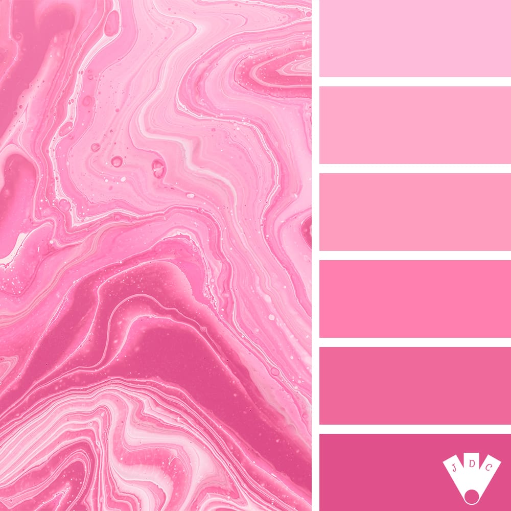 color palette à partir de peinture rose