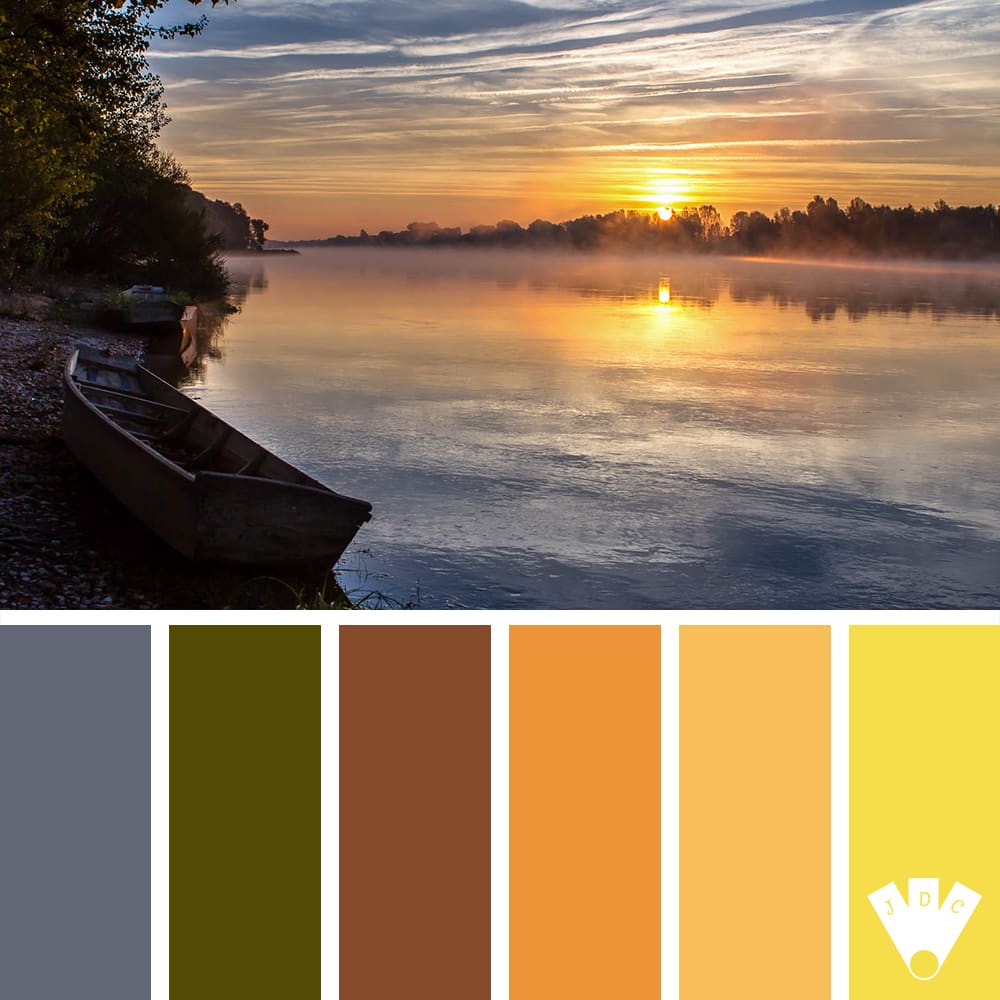 Color palette à partir d'une photo faite sur les bords de Loire par le photographe Vincent Leroux