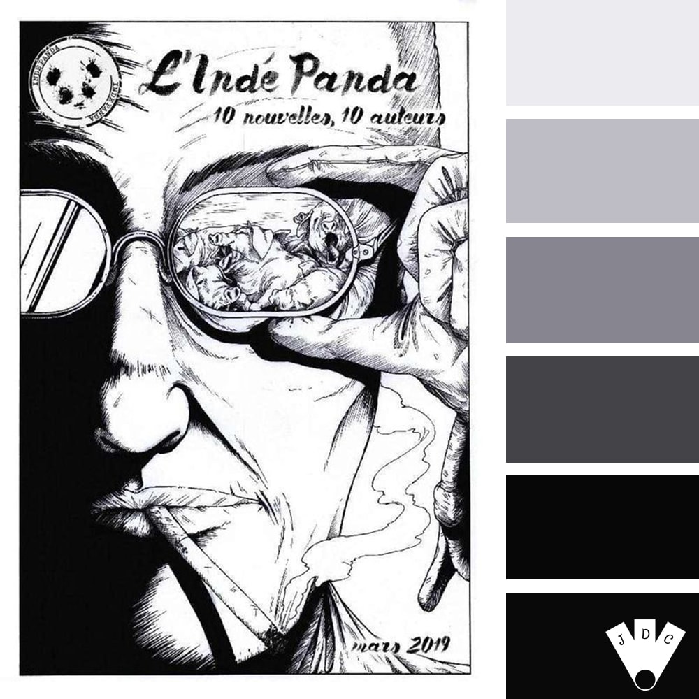 Color palette du magazine l'Indé Panda n°7