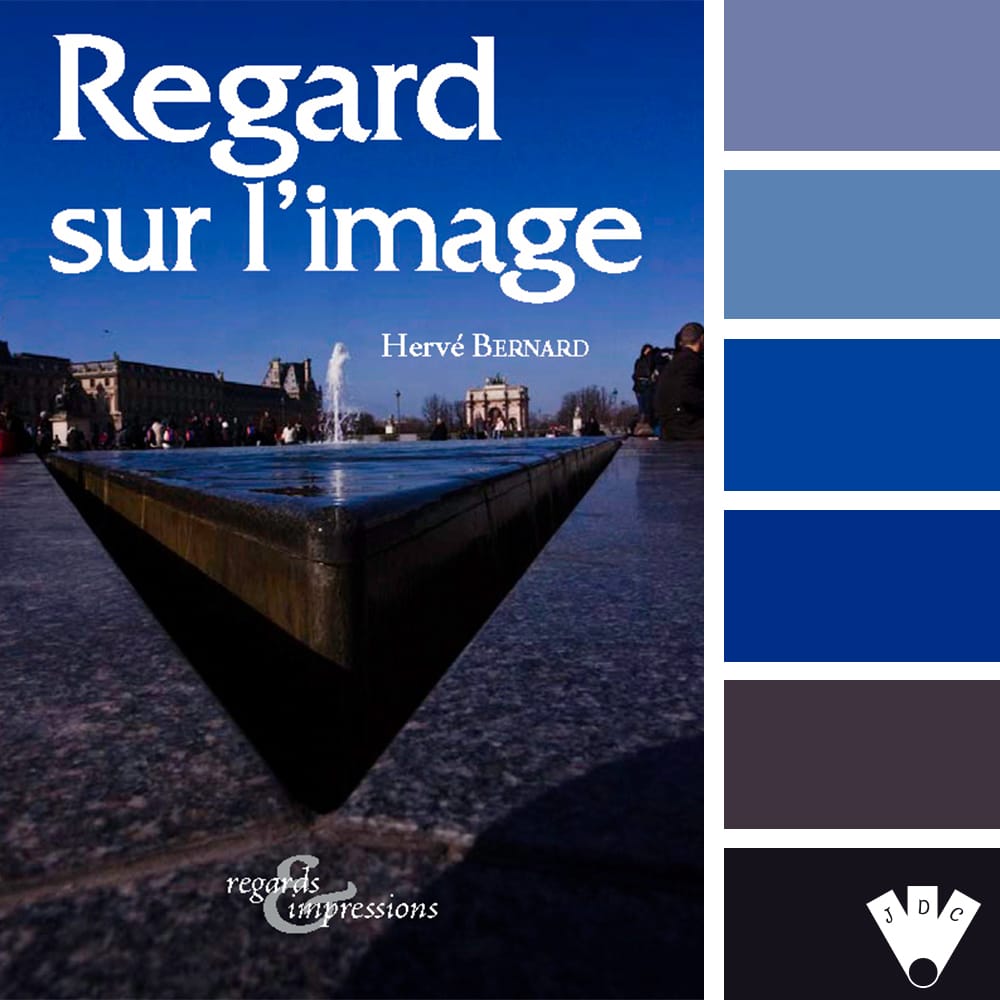 Color palette à partir de la couverture du livre "Regard sur l'image" du photographe Hervé Bernard