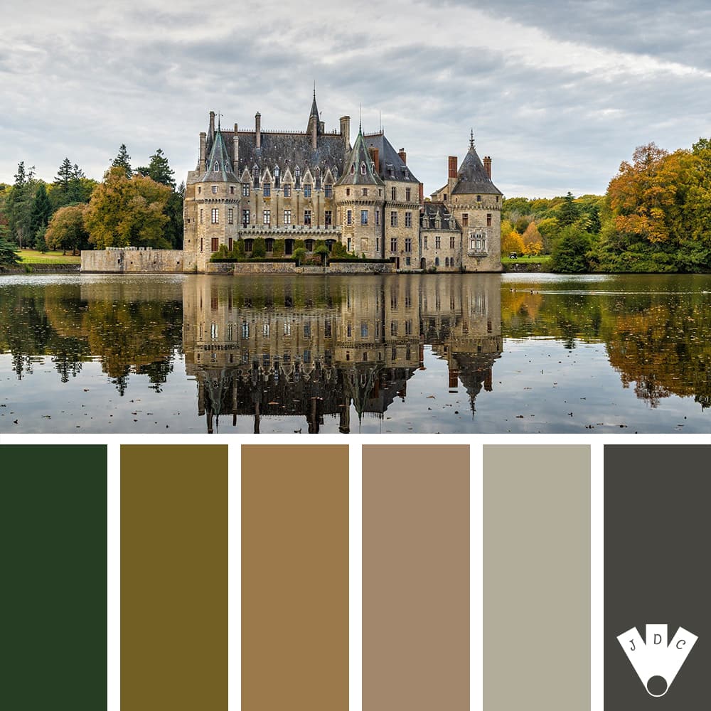 Color palette à partir d'une photo d'un château