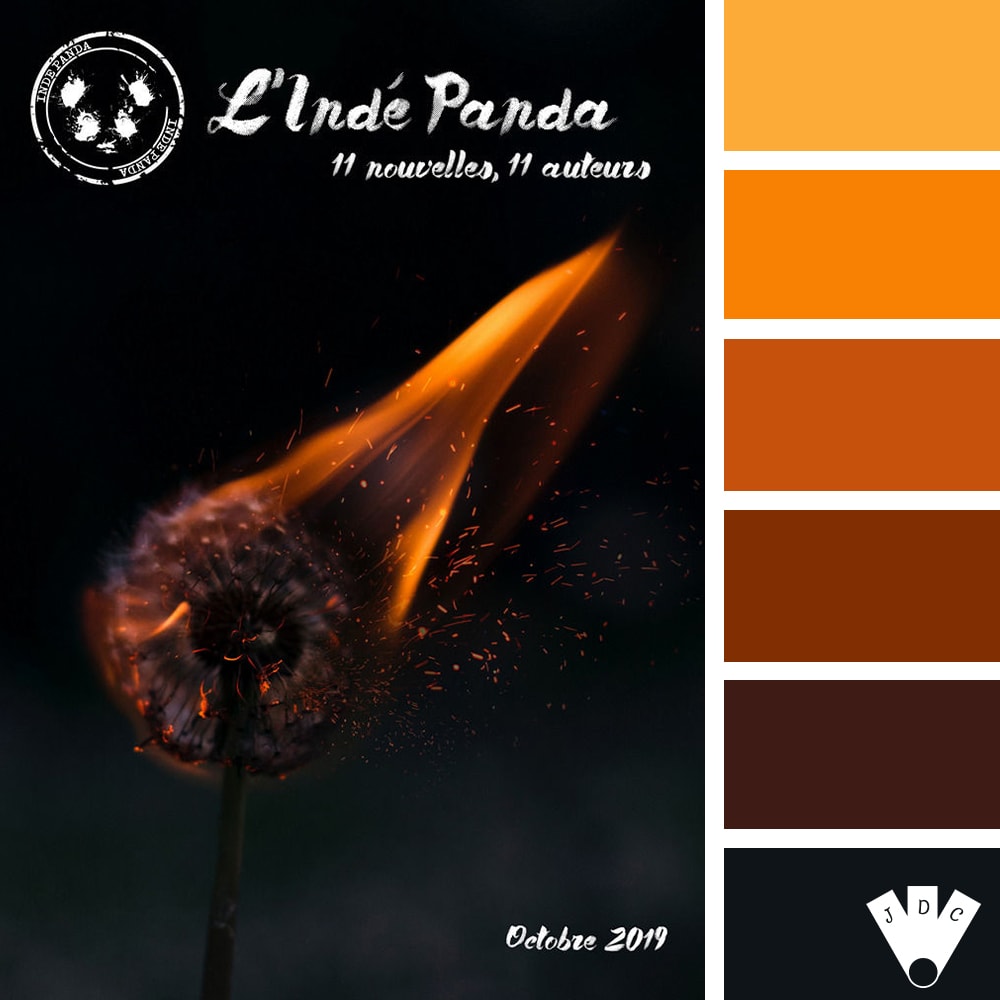 Color palette du magazine l'Indé Panda n°9