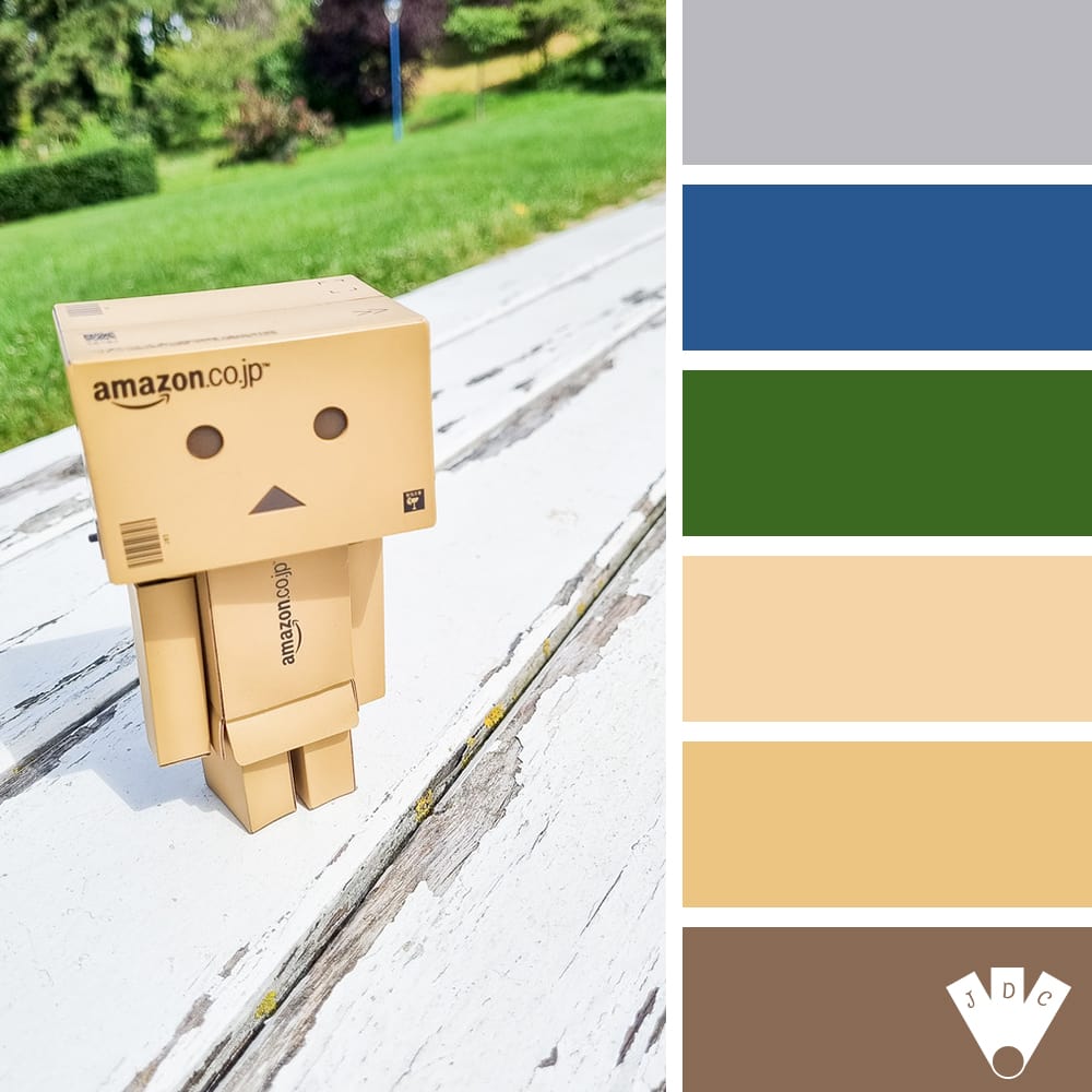 Color palette à partir d'une photo de danbo au parc, par la photographe Callistta Photographie