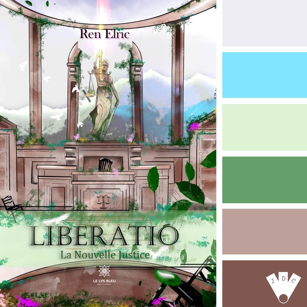 Color palette à partir de la couverture du livre "Liberatio : La nouvelle justice" de l'auteur Ren Elric