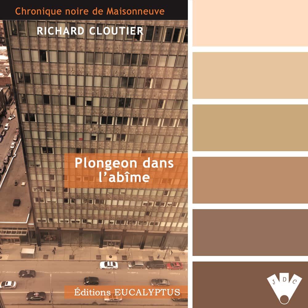 Color palette à partir de la couverture du livre "Plongeon dans l'abîme" de Richard Cloutier