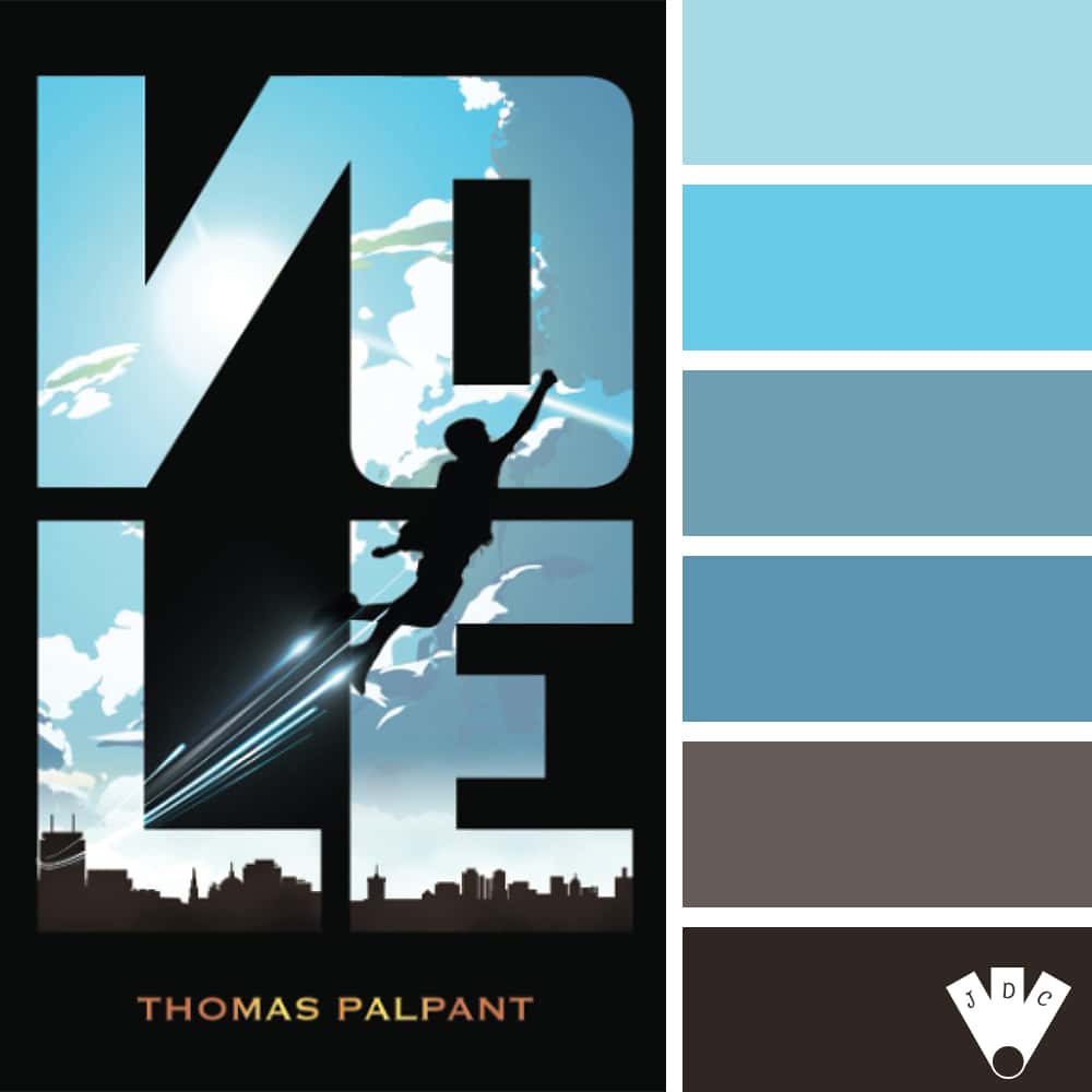 Color palette à partir de la couverture du livre "Vole" de Thomas Palpant