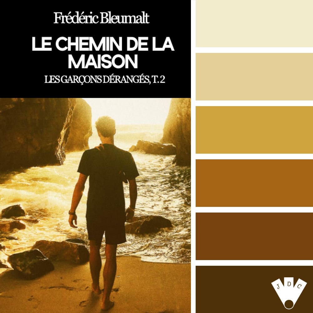 Color palette à partir de la couverture du livre "Le chemin de la maison T2" de l'auteur Frédéric Bleumalt