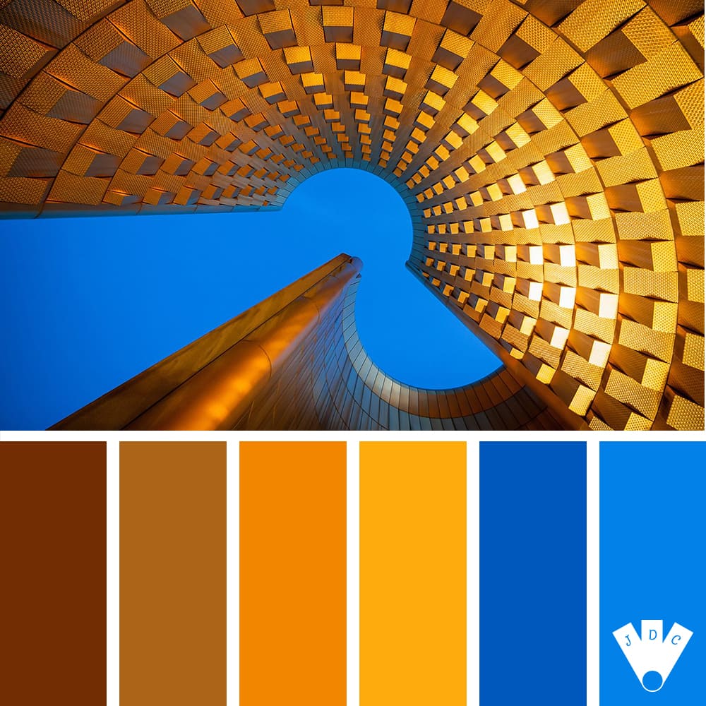 Color palette à partir d'une photo d'architecture par le photographe Thibaut Daumont