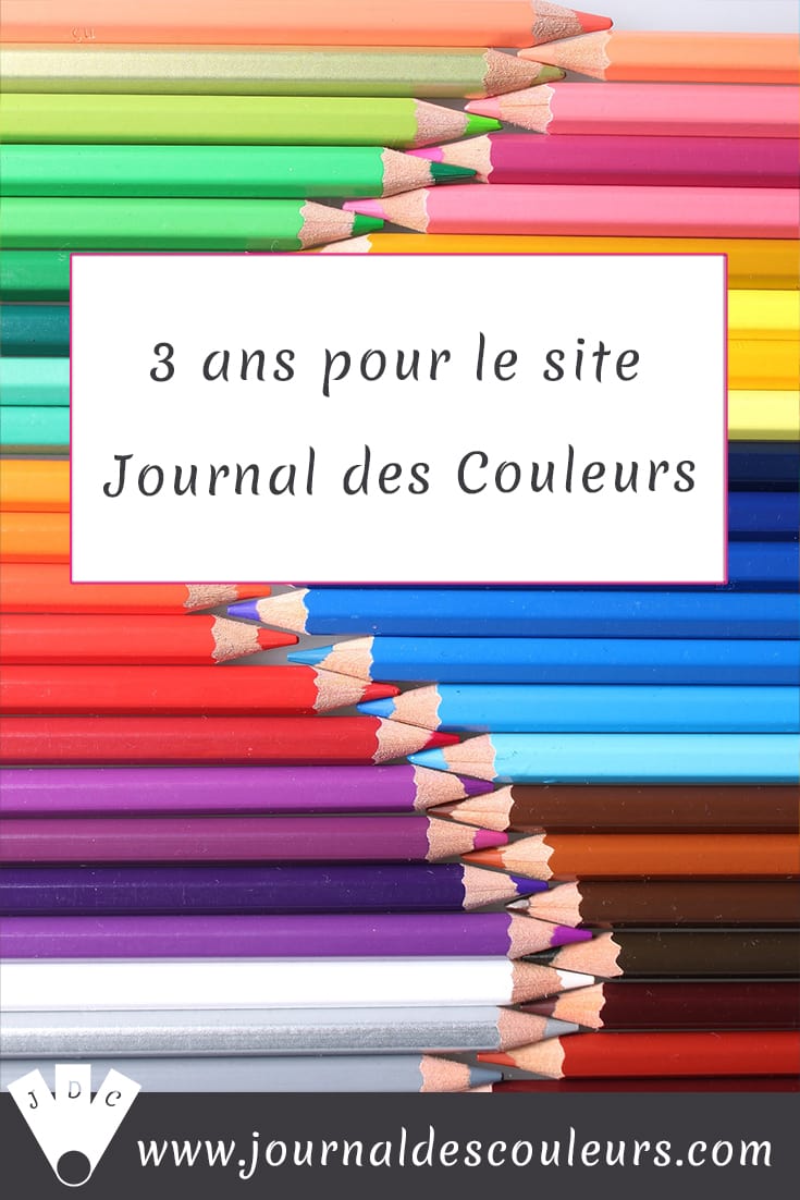 3 ans pour le site journal des couleurs