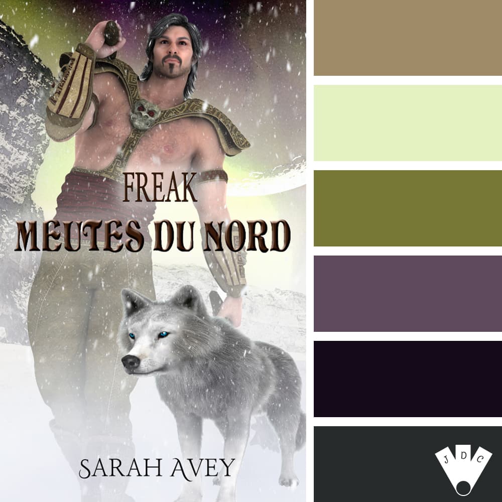 Color palette à partir de la couverture du livre "Meutes du Nord T5 : Freak" de Sarah Avey