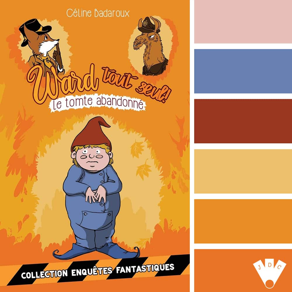 Color palette à partir de la couverture du livre "Le tomte abandonné" de Céline Badaroux