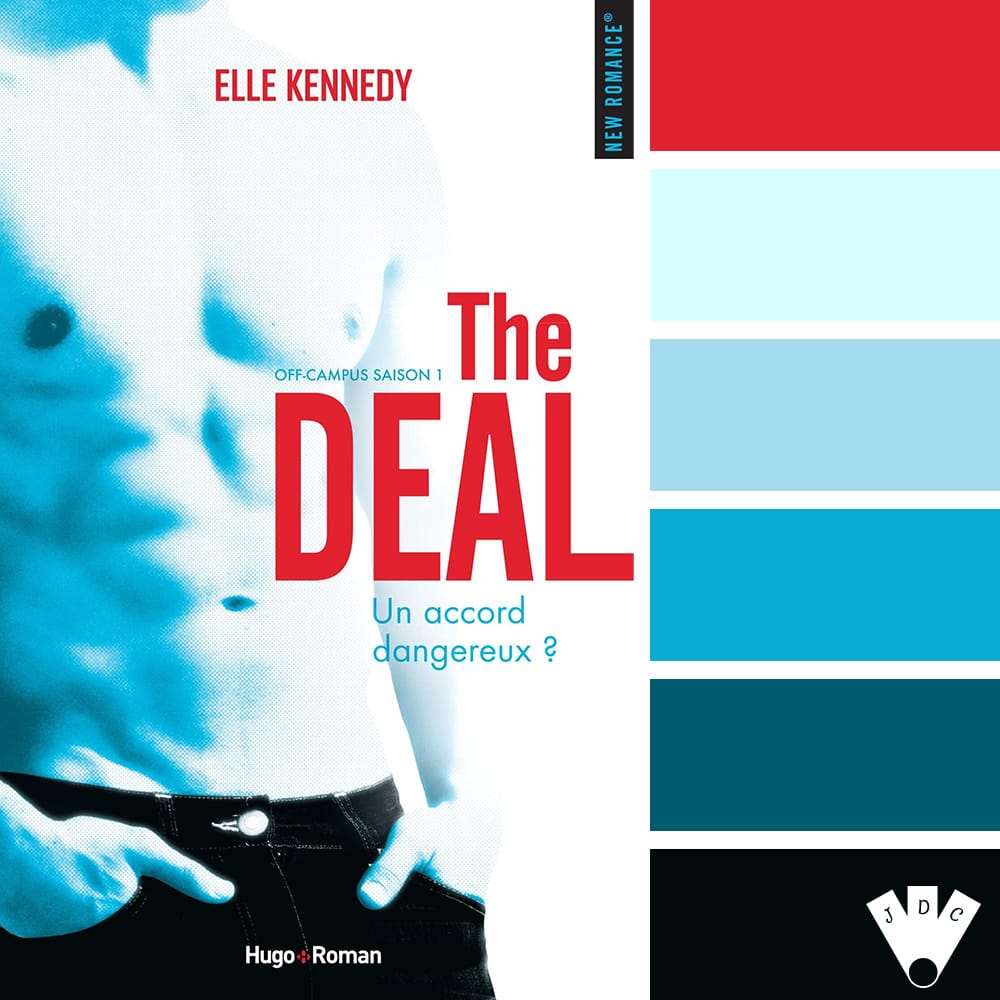 Color palette à partir de la couverture du livre "Off Campus T1 : The Deal" de Elle Kennedy