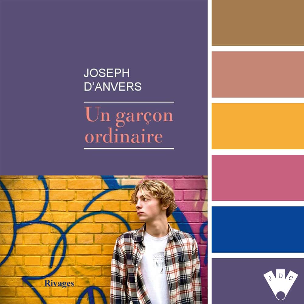 Color palette à partir de la couverture du livre "Un garçon ordinaire" de Joseph D'anvers