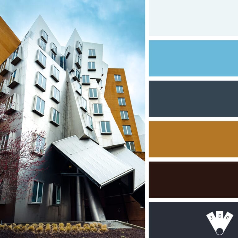 Color palette à partir d'une photo de Ray and Maria Stat Center à Cambridge USA