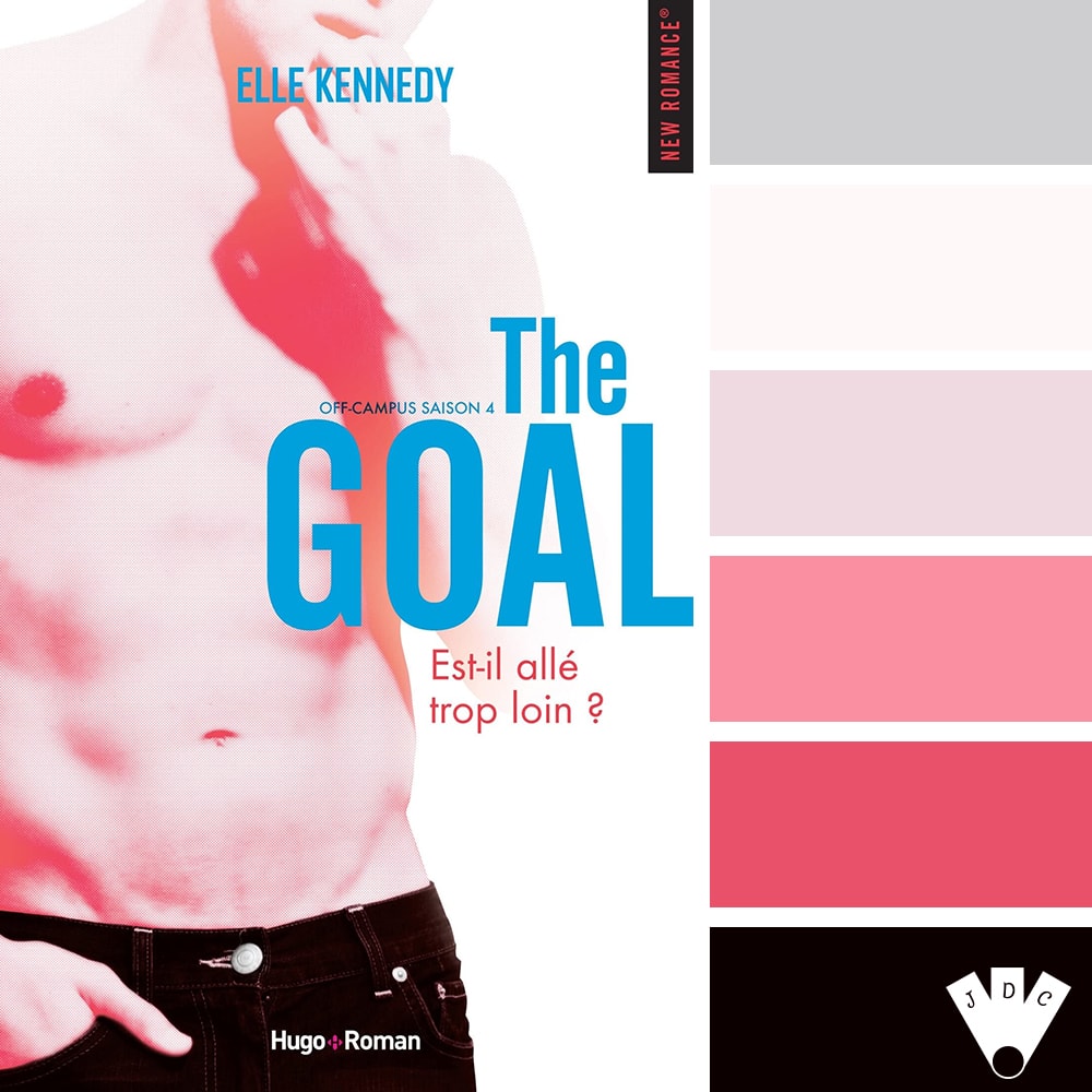 Color palette à partir de la couverture du livre "Off-Campus T4 : The Goal" de Elle Kennedy.