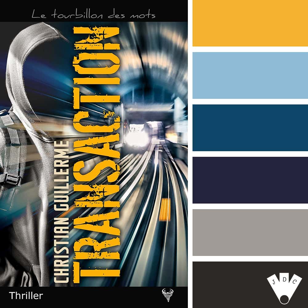 Color palette à partir de la couverture du livre "Transaction" de l'auteur Christian Guillerme