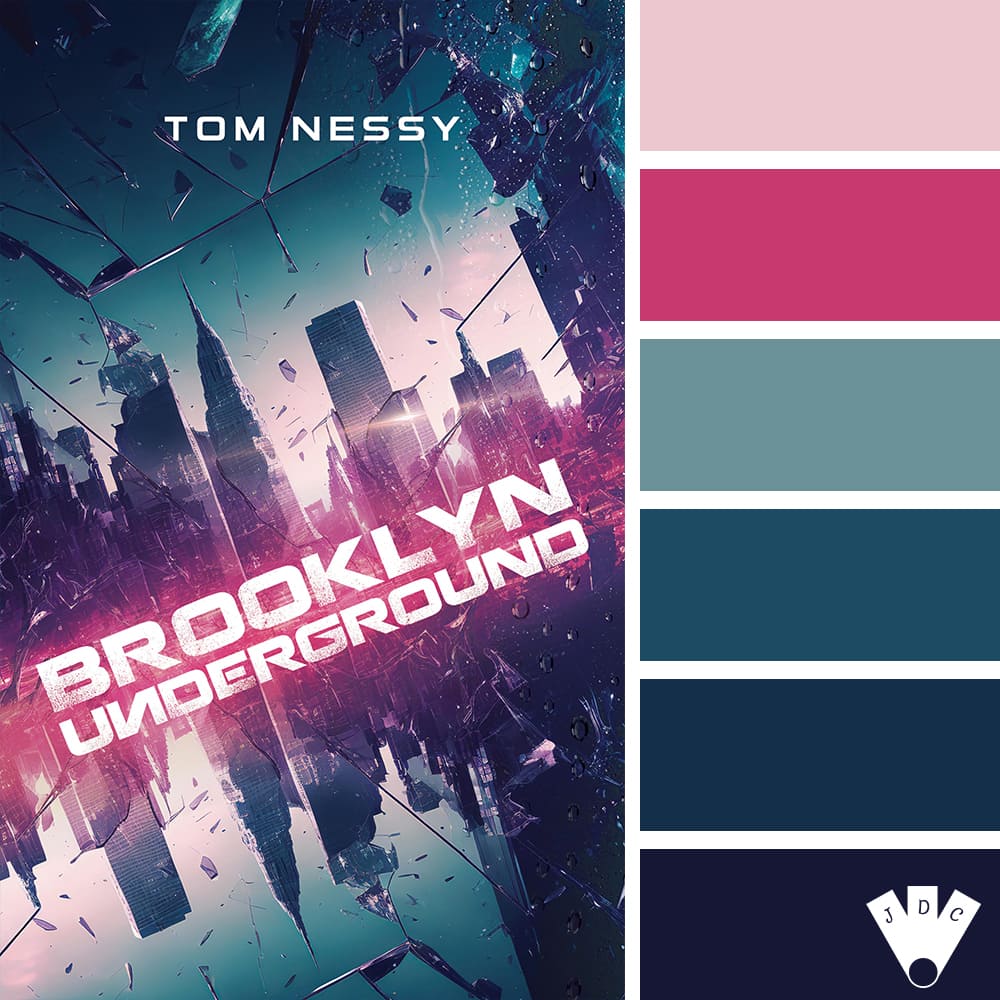 color palette à partir de la couverture du livre "Brooklyn underground" de Tom Nessy