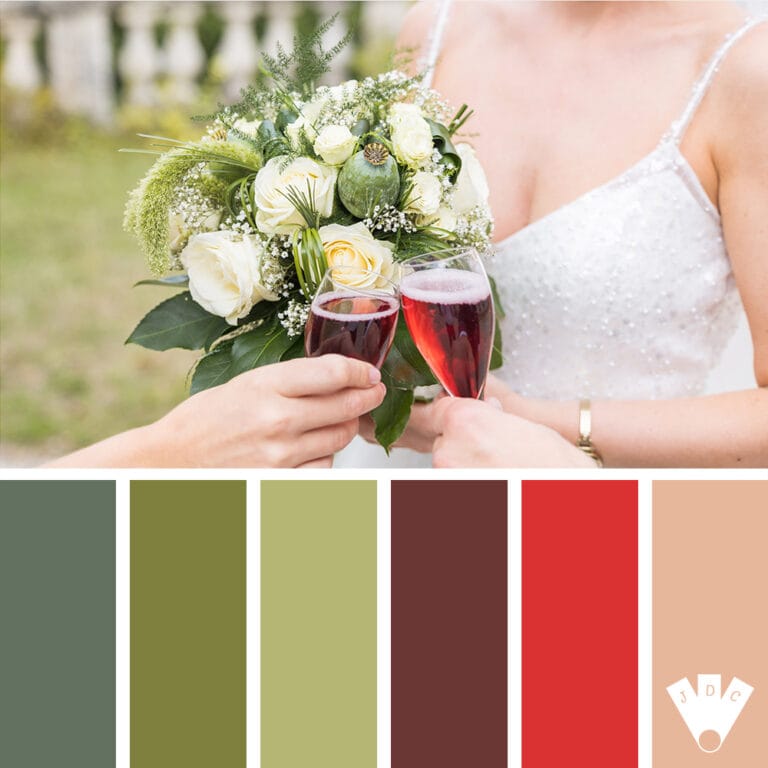 Color palette à partir d'une photo de mariage par le photographe Erwann Pencreach
