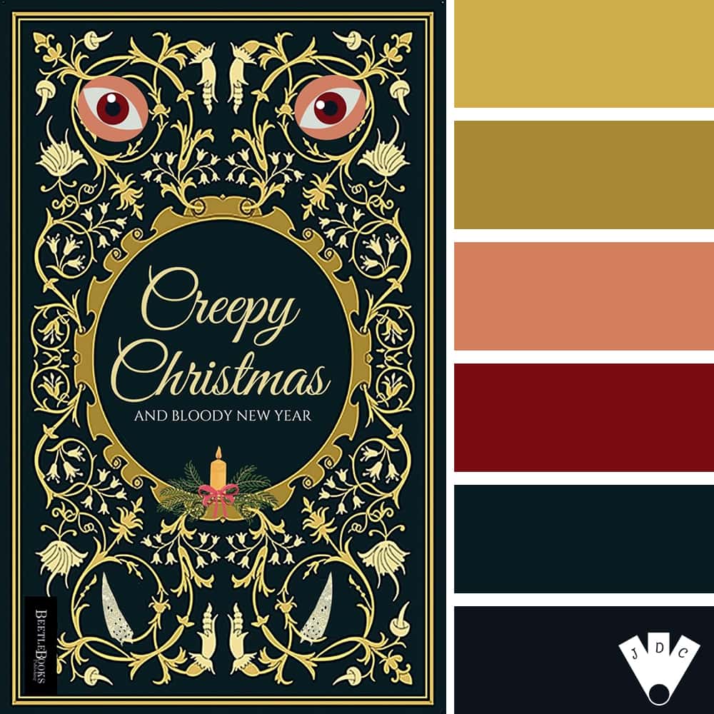 color palette à partir de la couverture du livre "Creepy Christmas" de Catherine Phan Van