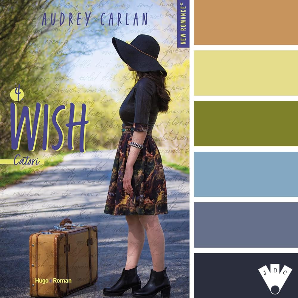Color palette à partir de la couverture du livre "Wish T4 : Catori" de Audrey Carlan