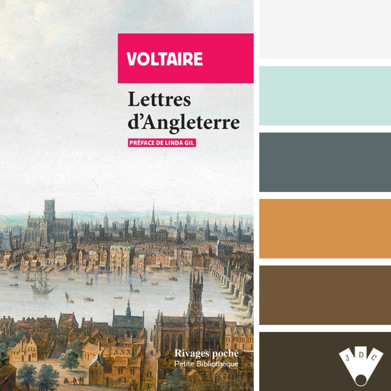 Couverture du livre "Lettres d’Angleterre" de Voltaire, édition Rivages poche 2025, représentant une vue ancienne de Londres.
