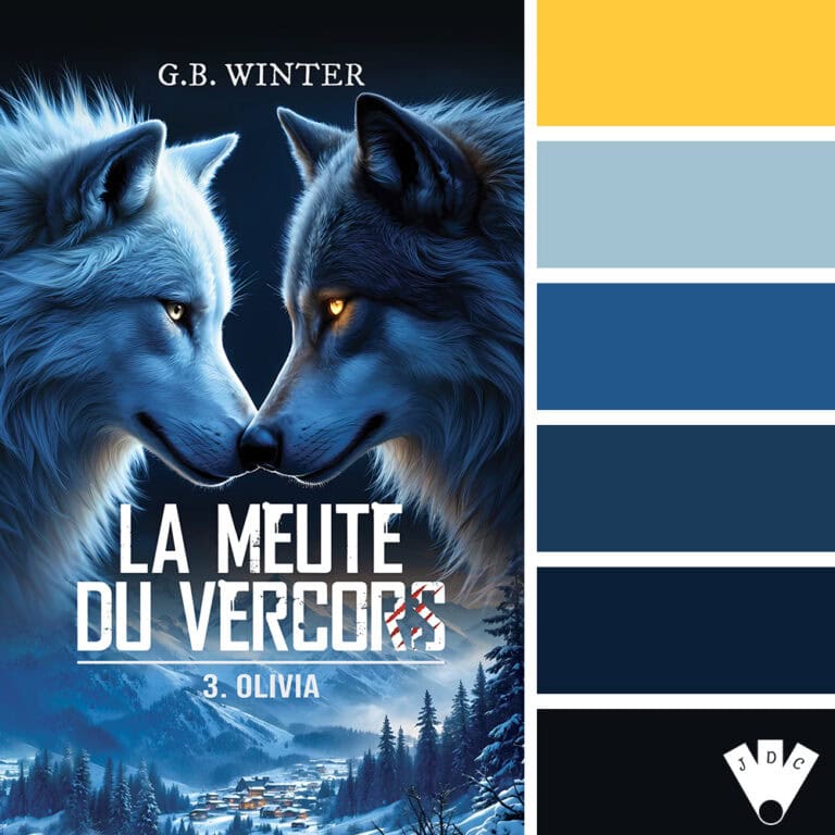 Couverture du livre « La Meute du Vercors 3 : Olivia » de G.B. Winter avec sa palette de couleurs